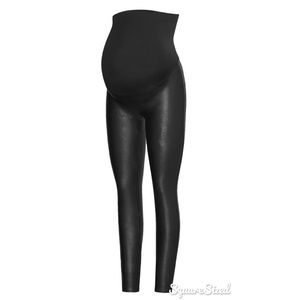 Spanx Faux Leather Maternity Leggings